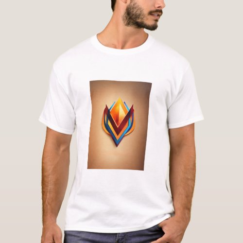 SMM Abstract Logo Tee Artistic Statement Shirt  T_Shirt