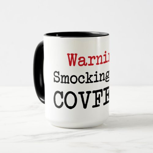 Smocking Hot Covfefe Trump quote coffee mug