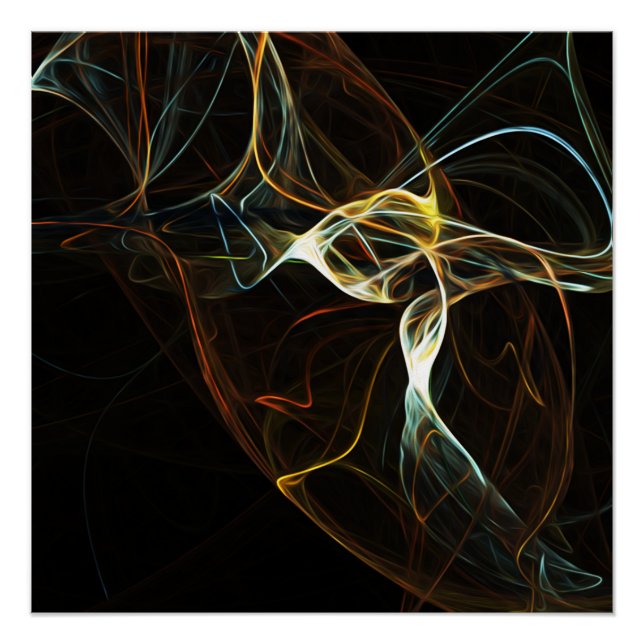 Smoke - Abstract Art Poster (Front)