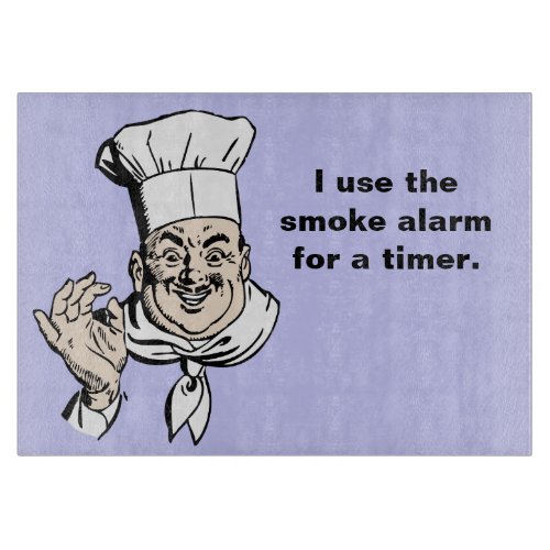 Smoke alarm is the timer cutting board