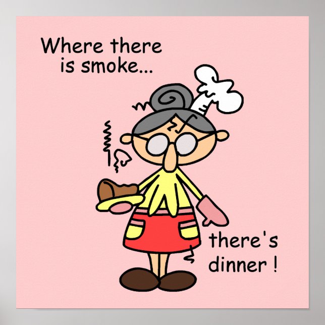 Smoke and Dinner T-shirts and Gifts Poster (Front)