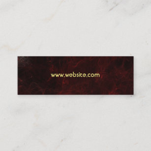 Smoke and Fire Abstract Design Mini Business Card