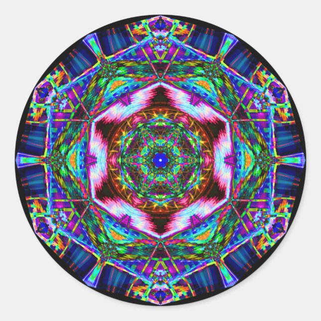 Smoke Art Classic Round Sticker (Front)