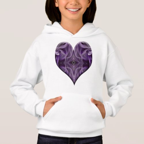 Smoke Art Purple Heart 1700 Hoodie