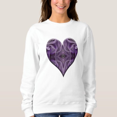 Smoke Art Purple Heart 1700 Sweatshirt