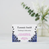 smoke blue business card (Standing Front)