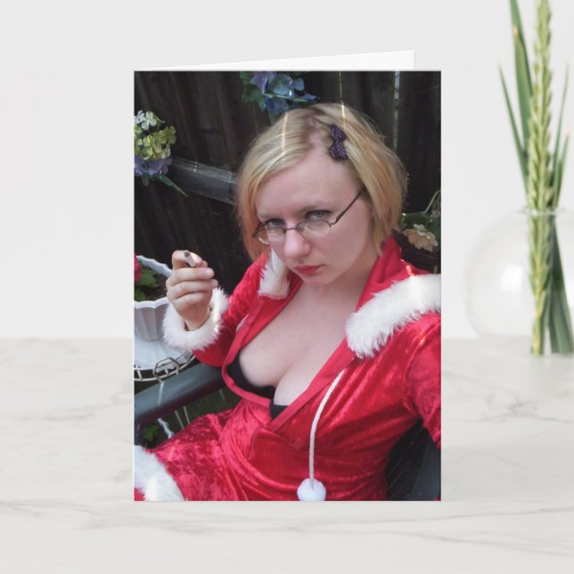 Smoke Break Holiday Card (Front)