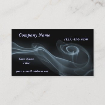 Smoke Business Card by timelesscreations at Zazzle