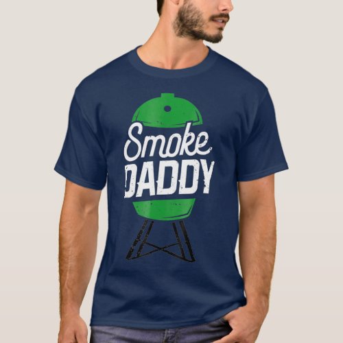 Smoke Daddy Green Egg Pitmaster Dad  BBQ Grill T_Shirt