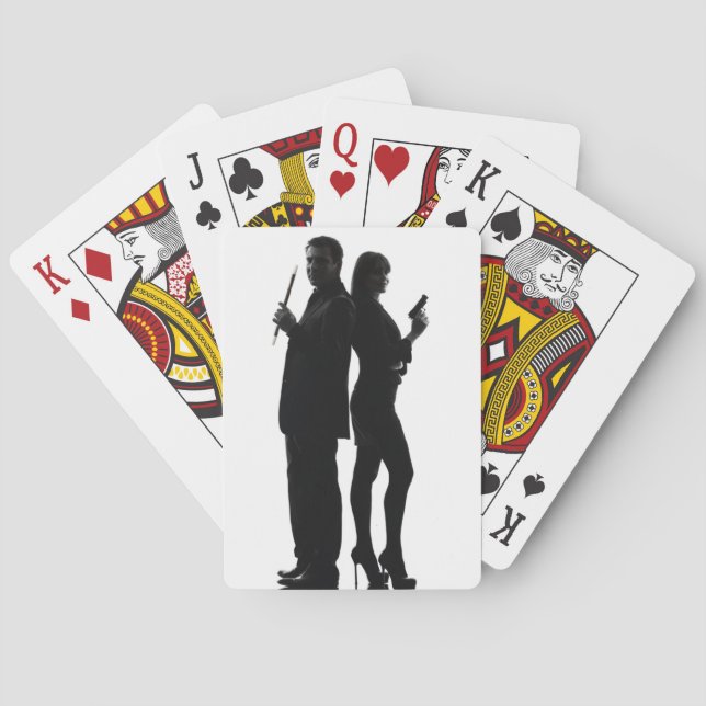 Smoke & Dagger Playing Cards, couple Poker Cards (Back)