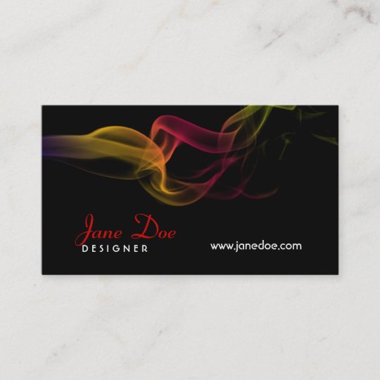 Smoke Design Business Card | Zazzle.com