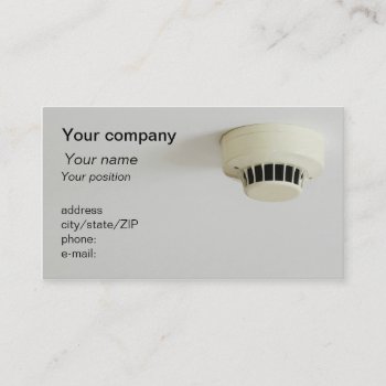 "smoke Detector" Business Card by madelaide at Zazzle
