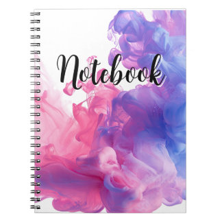 Smoke Diffuse Pink and Purple Notebook