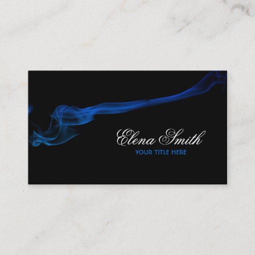 Customizable Smoke Effect Business Card