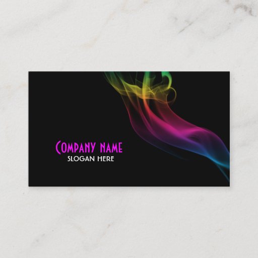 Customizable Smoke Effect Business Card