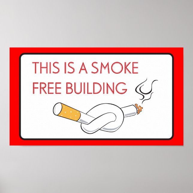 Smoke Free Building No Smoking Sign (Front)