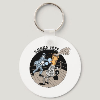 Smoke Free. Kicking butt! Keychain