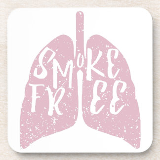 Smoke Free Lungs Drink Coaster