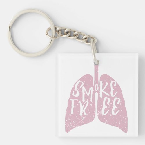 Smoke Free Lungs Keychain