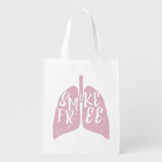 Smoke Free Lungs Reusable Grocery Bag