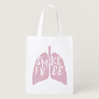Smoke Free Lungs Reusable Grocery Bag