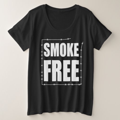 Smoke Free Plus Size T_Shirt