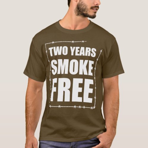 Smoke Free Two years Anniversary T_Shirt