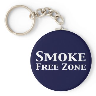 Smoke Free Zone Gifts keychain