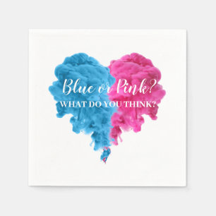 Smoke Gender Reveal Napkins Party Supplies
