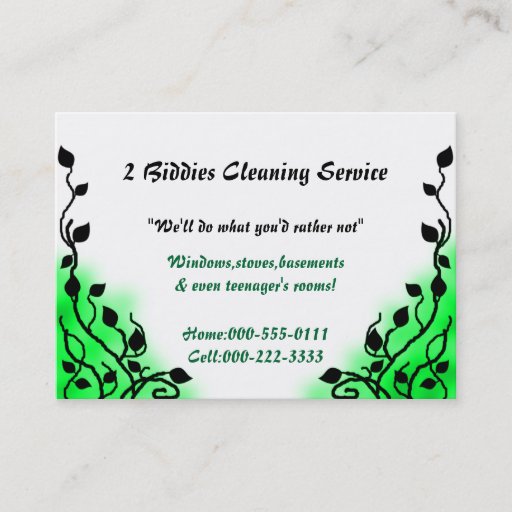 Customizable smoke green business card