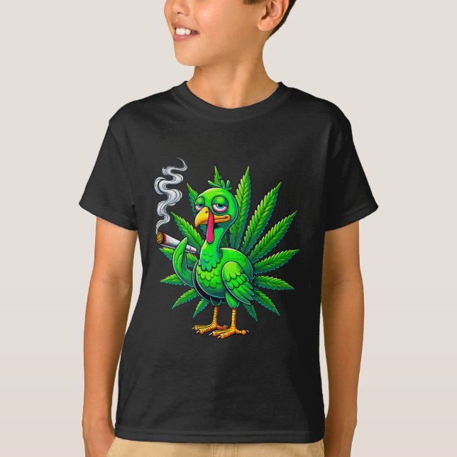 Smoke Joint Turkey Funny Thanksgiving Tee 1  (Front)