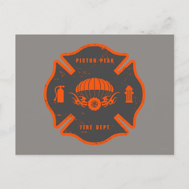 Smoke Jumpers Badge Postcard (Front)