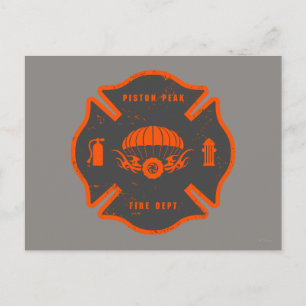 Smoke Jumpers Badge Postcard