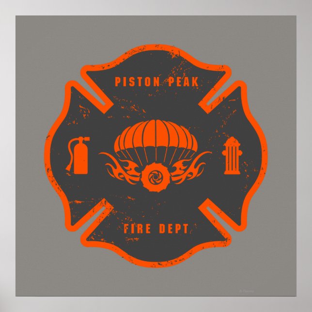 Smoke Jumpers Badge Poster (Front)