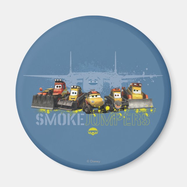 Smoke Jumpers Graphic Magnet (Front)