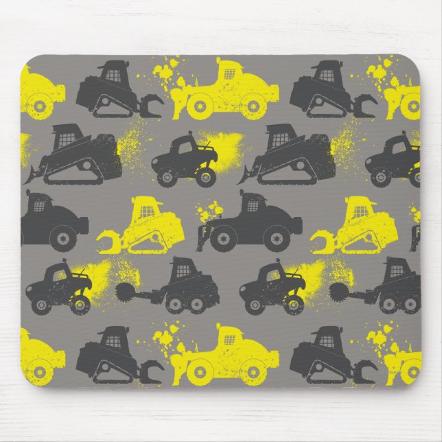 Smoke Jumpers Gray Pattern Mouse Pad (Front)