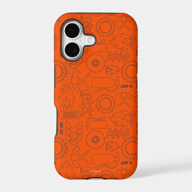 Smoke Jumpers Orange Pattern Iphone Case (Back)