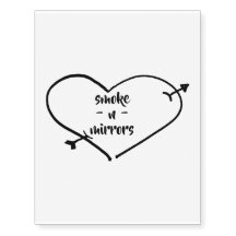 Smoke -n- Mirrors temporary tattoo