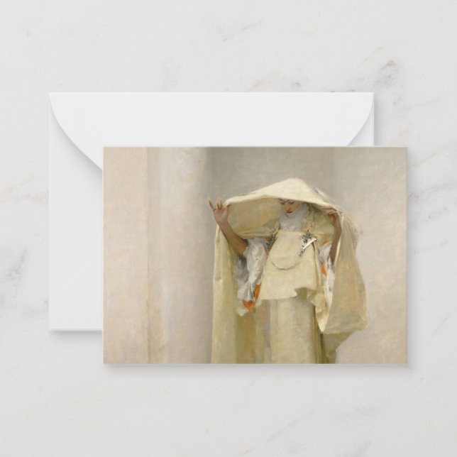 Smoke of Ambergris, 1880 by John Singer Sargent Note Card (Front)