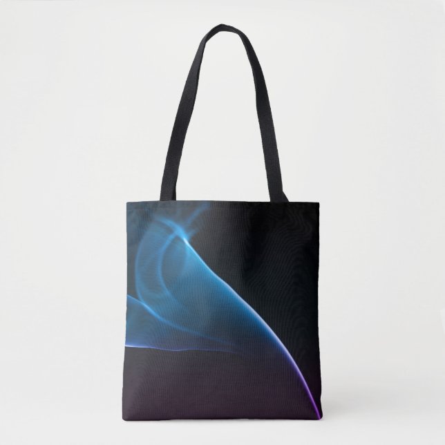 Smoke on black tote bag (Front)