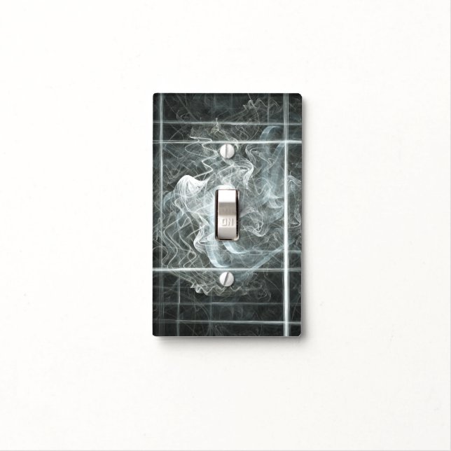Smoke Over Black Light Switch Cover (In Situ)