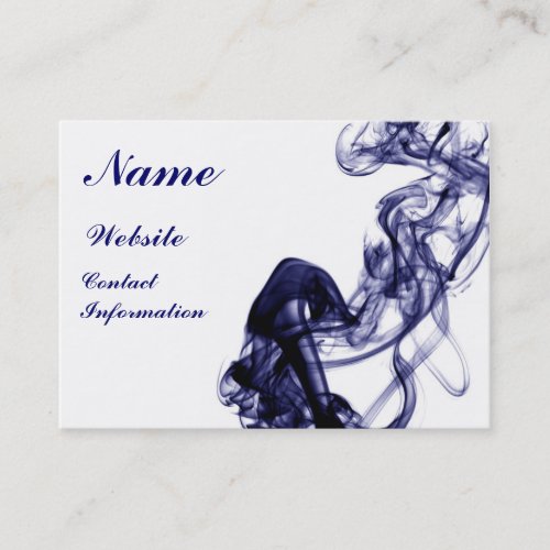 Smoke Photography - Blue Business Card