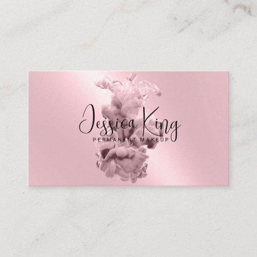 Smoke Pink Beauty Business Card