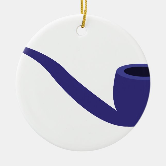 Smoke Pipe Ceramic Ornament (Front)