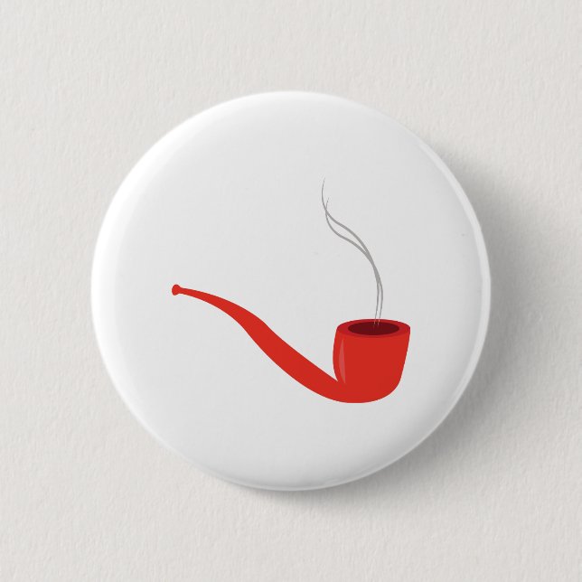 Smoke Pipe Pinback Button (Front)