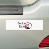 Smoke Shisha Bumper Sticker (On Car)