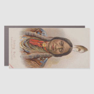 Smoke Signals: Lakota Indian Chief Sitting Bull Car Magnet