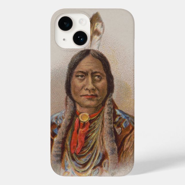 Smoke Signals: Lakota Indian Chief Sitting Bull Case-Mate iPhone Case (Back)