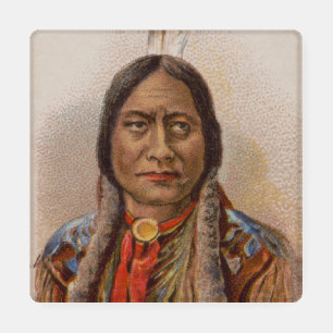 Smoke Signals: Lakota Indian Chief Sitting Bull Coaster Set