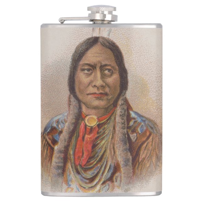Smoke Signals: Lakota Indian Chief Sitting Bull Flask (Front)